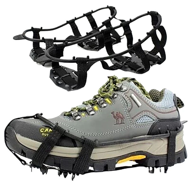 Crampons coordonnants M L pour chaussures, couvre-chaussures, 24 dents, poignées à glace, bottes de randonnée, chaussures d'escalade, pointes d'escalade, 1 paire SUN N.