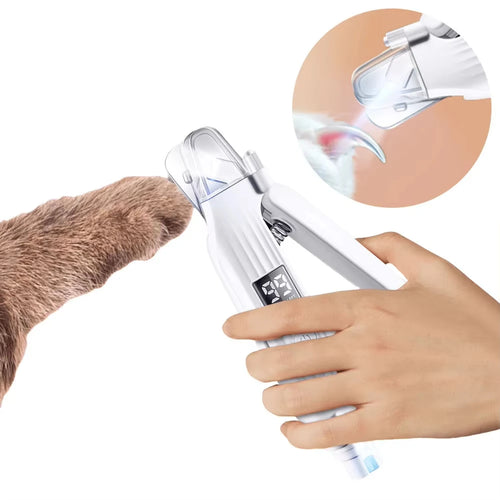 Coupe-ongles électrique 2 en 1 pour animaux de compagnie, avec lumières LED, broyeur de ongles pour animaux de compagnie, coupe-ongles et broyeur pour petits, moyens et grands chiens/chats SUN N.