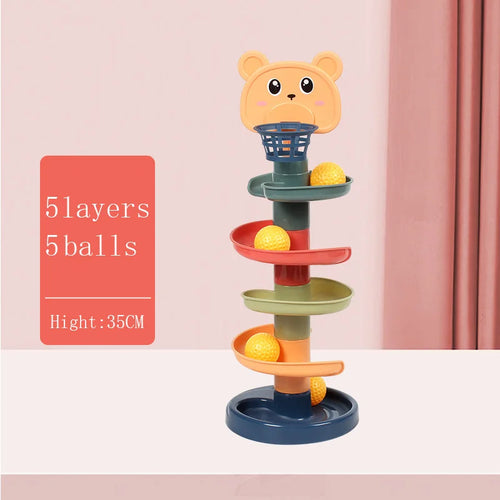 Jeu de développement de balle roulante Montessori, jouet éducatif pour bébé, jouets empilables d'activité Montessori pour bébés de 1 2 3 ans SUN N.