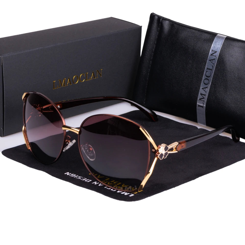 Lunettes de soleil polarisées en métal pour femmes, de luxe, à la mode, Vintage, marque de styliste, oculos gafas, nouvelle collection 2024 SUN N.