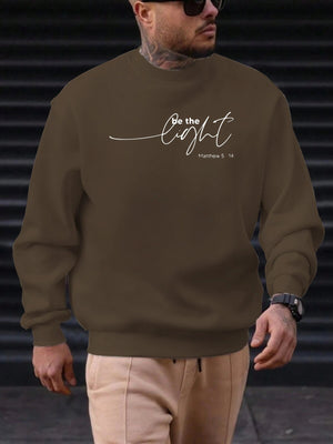 Sweat-shirt Homme "Soyez la Lumière" - Citation Inspirante Matthieu 5:14 SUN N.