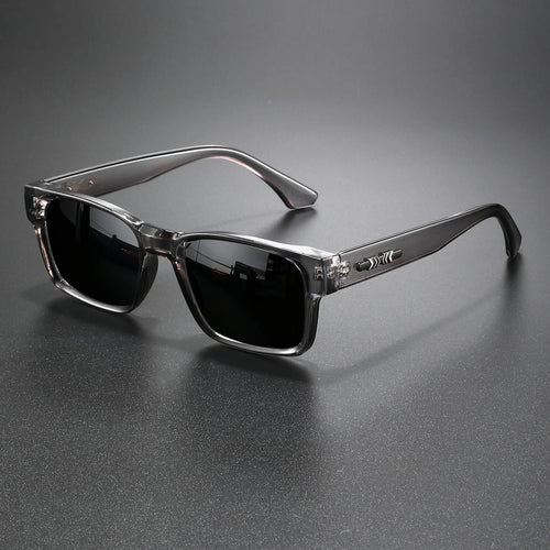 Lunettes de soleil rétro punk - Monture carrée protectrice, UV400 unisexe pour les aventures en plein air et le style décontracté SUN N.