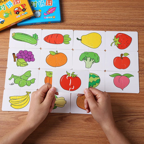 Cartes Montessori jouets éducatifs pour enfants apprentissage Puzzles éducatifs développer des jeux cognitifs pour bébés enfants bébé roman SUN N.
