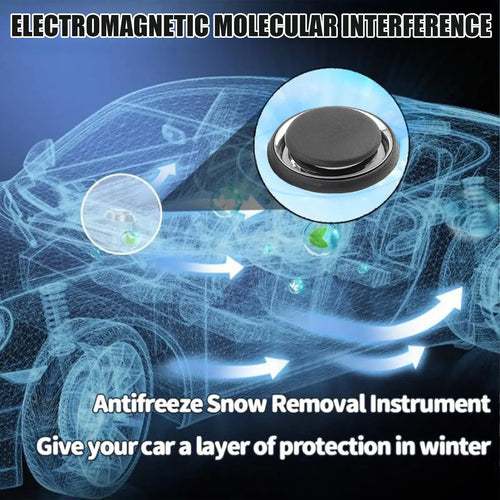 Dégivreur Solaire & USB Portable with electromagnetic snow removal instrument for quick ice melting.