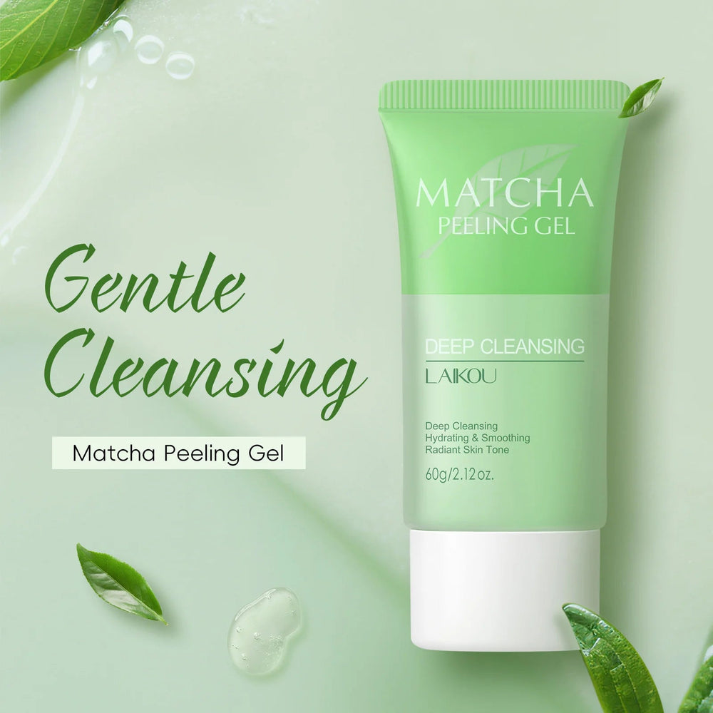 Gommage Visage Gel Matcha LAIKOU - Exfoliant Hydratant Contrôle Sébum 60g SUN N.
