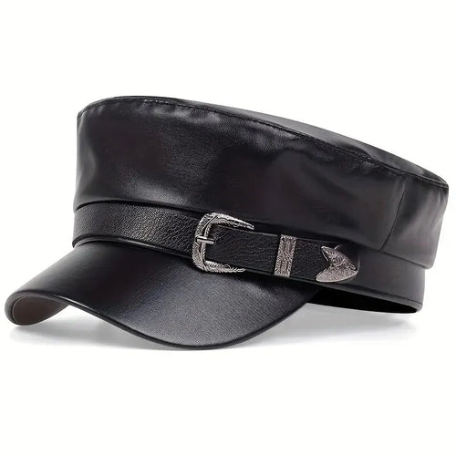 Fashion Women Large Belt Buckle Leather SUN N.