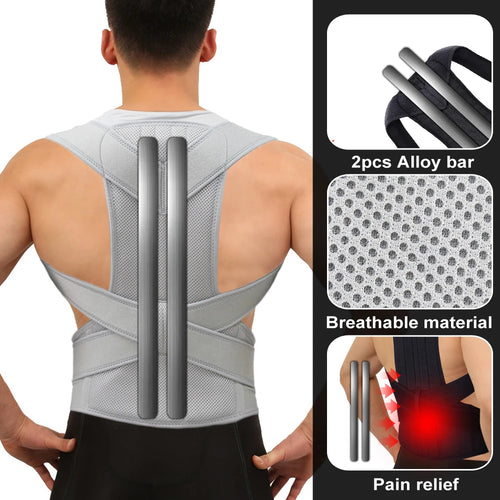 Nouvelle ration de posture du haut du dos, soutien de la clavicule, dos, épaules droites, orthèse, sangle SUN N.