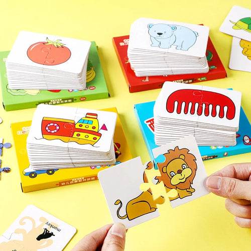 Cartes Montessori jouets éducatifs pour enfants apprentissage Puzzles éducatifs développer des jeux cognitifs pour bébés enfants bébé roman SUN N.