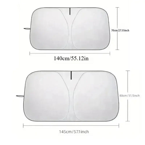 Pare Soleil Pliable Anti UV dimensions and compatibility for sedan, SUV, and MPV vehicles