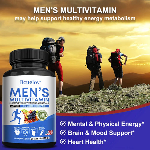 Multivitamines pour Hommes – 22 Vitamines & Minéraux Essentiels SUN N.