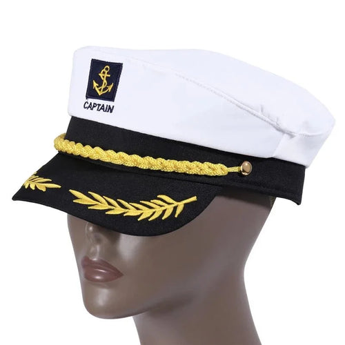 Chapeau de capitaine de yacht pour adulte, réglable, pour hommes et femmes, idéal pour les fêtes, les bals costumés et les événements, accessoires élégants et de qualité supérieure SUN N.