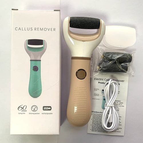 Ponceuse électrique pour pieds, outils de pédicure automatiques, lime à pieds, éliminateur de callosités et peaux mortes, utilisation humide ou sèche, nettoyeur de pieds rechargeable SUN N.