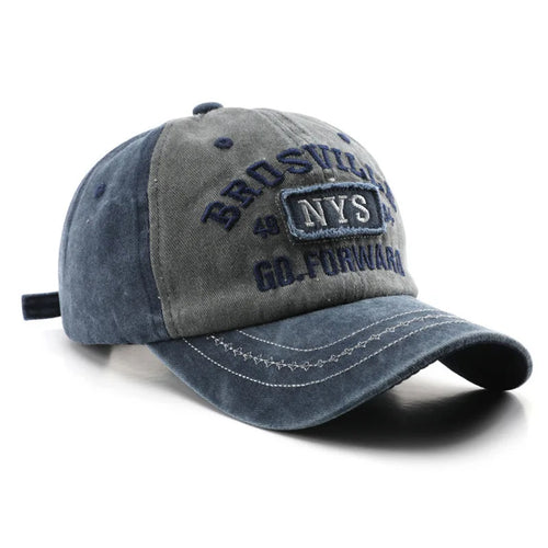 Casquette de baseball rétro streetwear délavée et vieillie unisexe, brodée, ajustable, en coton, pour le quotidien, la randonnée et les voyages SUN N.