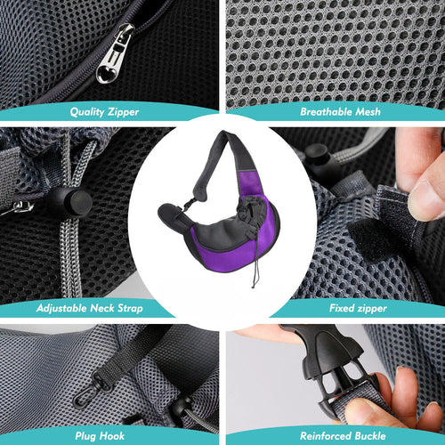Sac à main en maille Oxford pour animal de compagnie, fourre-tout pour chiot, Electrolux S ou L, chien unique initié, poudres confortables, voyage en plein air, écharpe pour animaux de compagnie SUN N.