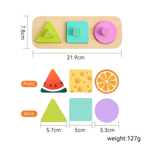 Jouets en bois Montessori pour enfants, tri en bois, jouets empilables pour bébés, tout-petits, trieur de documents en forme de dos, cadeaux pour enfants d'âge alth SUN N.