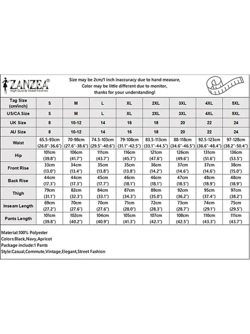 Pantalon Palazzo Femme 2025 ZANZEA mode femmes Pantalon automne taille haute bureau travail Pantalon élégant jambe large Pantalon solide plissé Palazzo Streetwear SUN N.