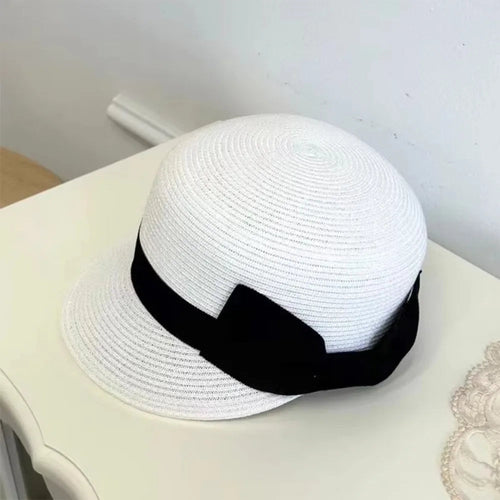 Casquette en paille tissée SUN N.