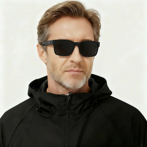 Lunettes de soleil rétro punk - Monture carrée protectrice, UV400 unisexe pour les aventures en plein air et le style décontracté SUN N.