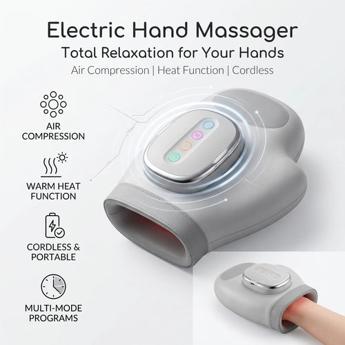 electric hand massager glove for pain relief and circulation