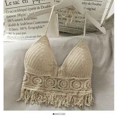 crochet crop top women summer