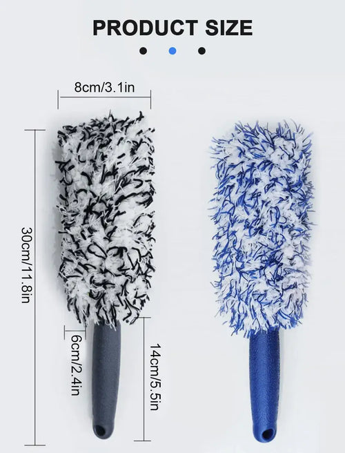 SEAMETAL Brosse Jante & Roue de SEAMETAL, brosse en peluche microfibre pour un nettoyage efficace des jantes de voiture.