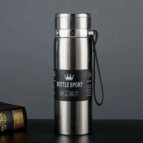 Bouteille Thermale 1L Acier Inoxydable - Isotherme Chaud/Froid Thermos