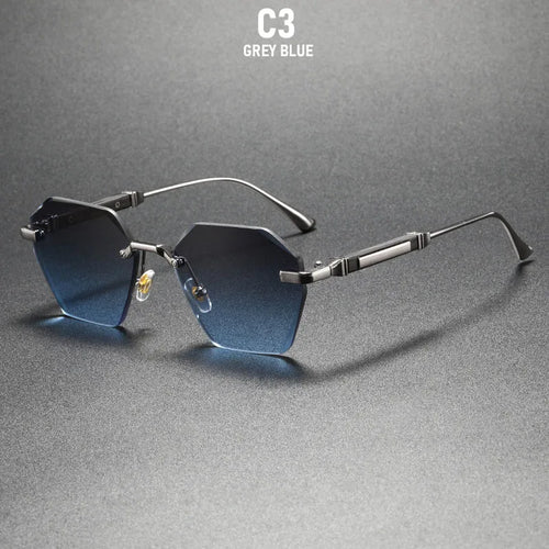 Lunettes de soleil sans monture 2026 pour femmes, tendance, luxe, mode, lunettes de soleil pour hommes, dropshipping, vintage, rétro, verres solaires pour femme SUN N.