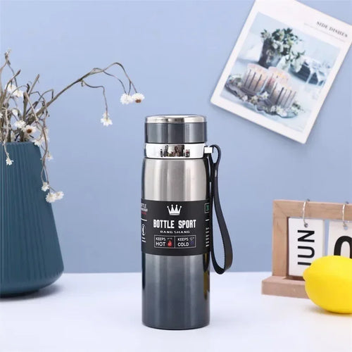 Bouteille Thermale 1L Acier Inoxydable - Isotherme Chaud/Froid Thermos