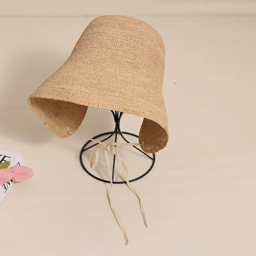 Chapeau de Paille Raphia Lolita – Pare-Soleil, élégant et léger, parfait pour le soleil.