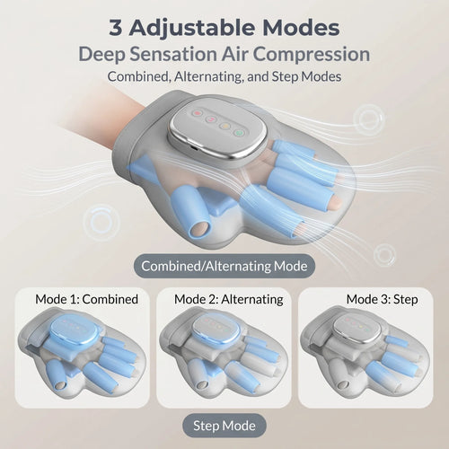 electric hand massager glove for pain relief and circulation