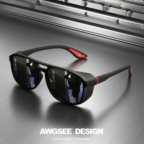 Lunettes de soleil de sport professionnelles – Polarisées coupe-vent UV400 pour le cyclisme, la course à pied, les amateurs de plein air UV400 SUN N.