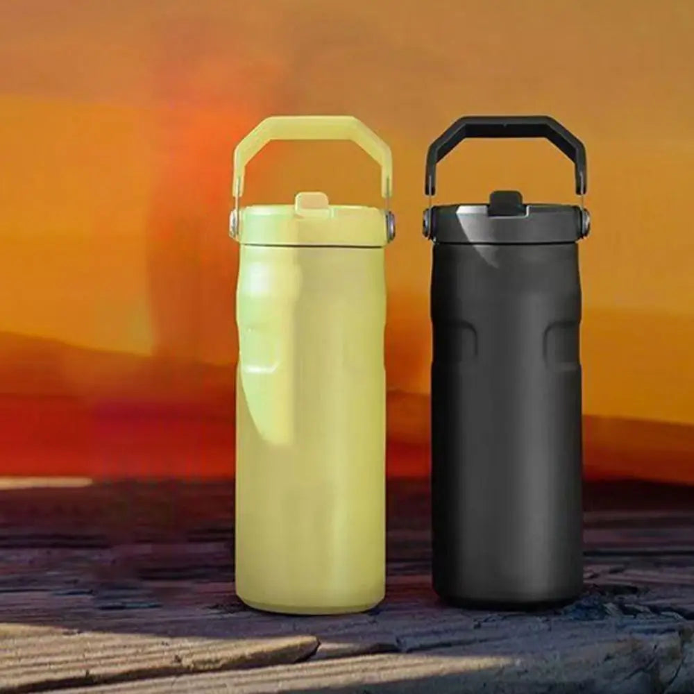 Insulated Sports Water Bottle 16 oz Stainless Steel Leak Proof