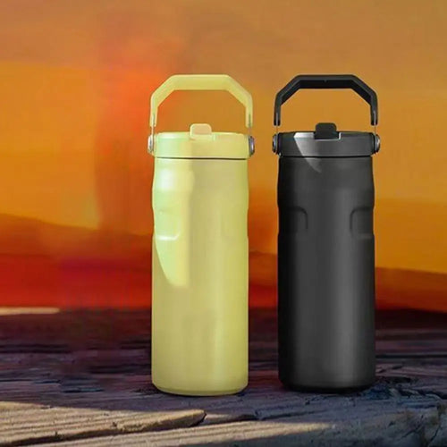 Insulated Sports Water Bottle 16 oz Stainless Steel Leak Proof