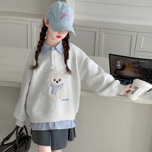 Sweatshirt Filles Hoodie Polo SUN N.