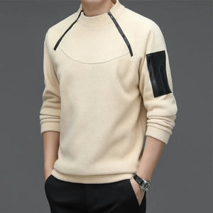 Sweat-shirt Homme Manches Longues - Top Ample Col Rond Printemps/Automne SUN N.