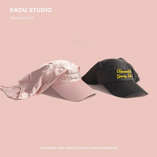 Chapeaux de soleil polyvalents style rétro américain hip-hop avec sangle pour hommes et femmes, protection solaire printemps-été SUN N.