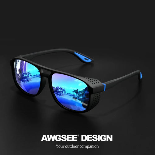 Lunettes de soleil de sport professionnelles – Polarisées coupe-vent UV400 pour le cyclisme, la course à pied, les amateurs de plein air UV400 SUN N.
