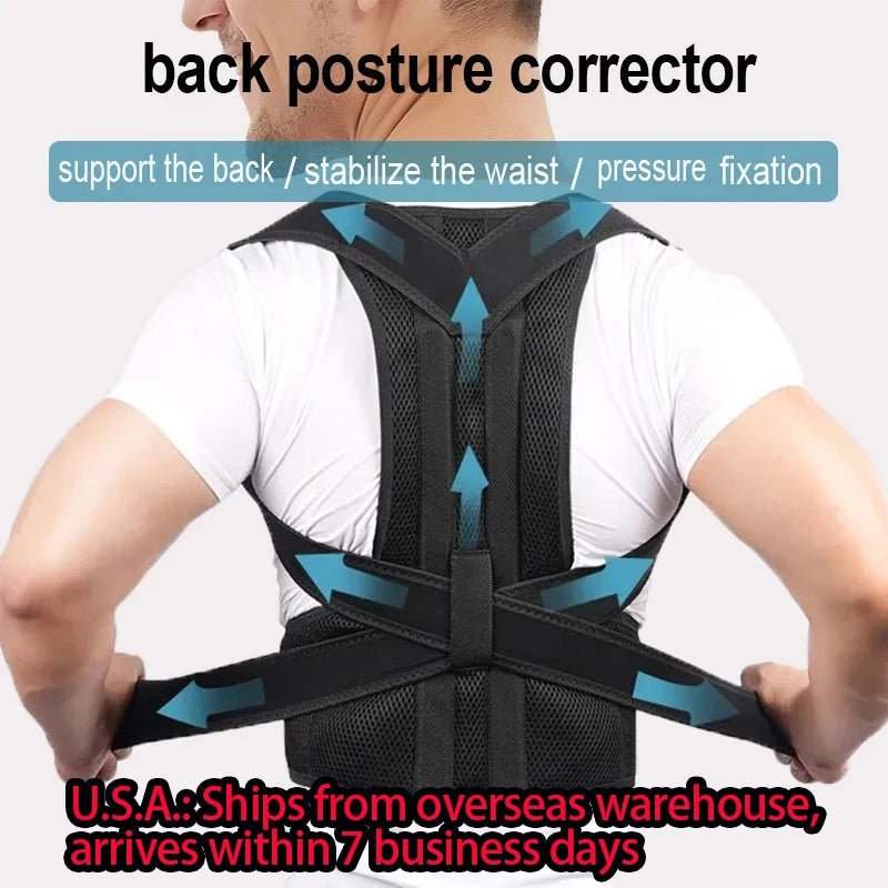 Correcteur de Posture Dorsale - Ceinture Soutien Épaules et Dos SUN N.