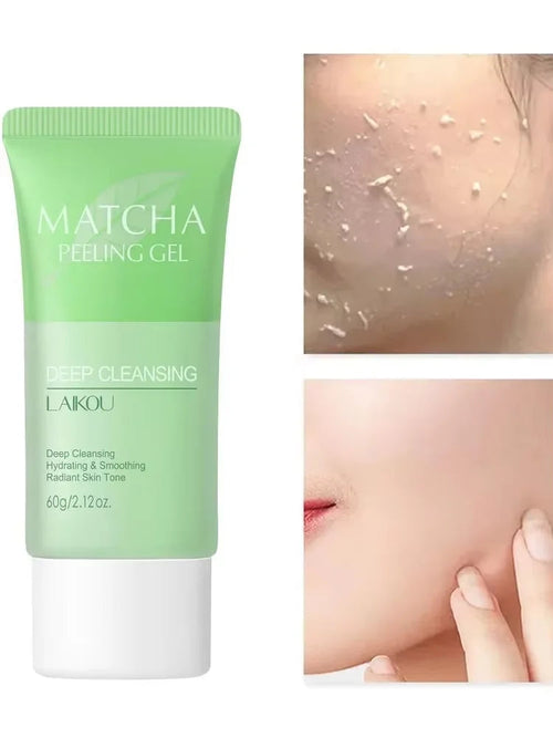 Gommage Visage Gel Matcha LAIKOU - Exfoliant Hydratant Contrôle Sébum 60g SUN N.