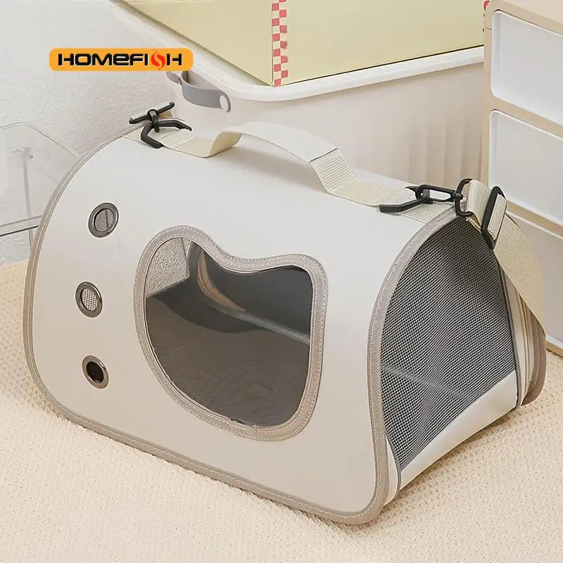 Sac de transport Portable pour animaux de compagnie, pour petits chiens et chats, sac pliable d'extérieur, sac à bandoulière respirant pour chat, sac de transport pour chaton SUN N.