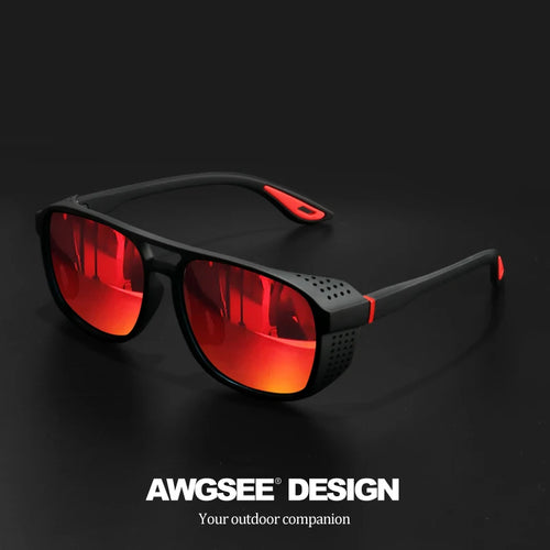 Lunettes de soleil de sport professionnelles – Polarisées coupe-vent UV400 pour le cyclisme, la course à pied, les amateurs de plein air UV400 SUN N.