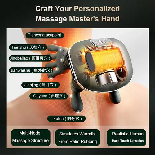 neck and shoulder massager with deep tissue kneading