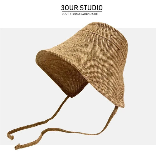 Chapeau de Paille Raphia Lolita – Pare-Soleil, élégant et léger, parfait pour le soleil.