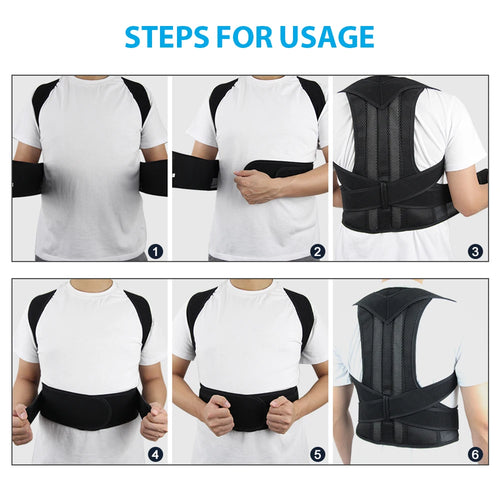 Nouvelle ration de posture du haut du dos, soutien de la clavicule, dos, épaules droites, orthèse, sangle SUN N.