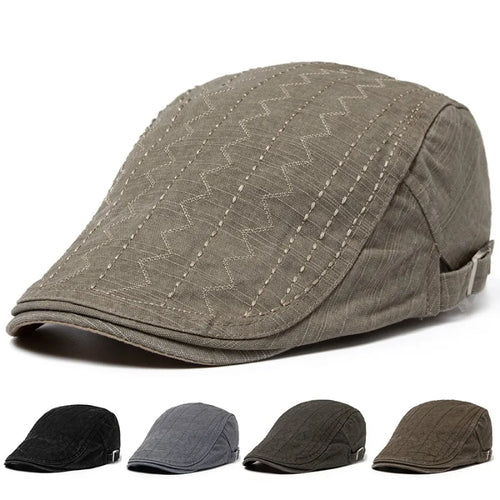 Casquette Gavroche Rétro – Béret Coton Unisexe, Chapeau de Pêche Toutes Saisons SUN N.