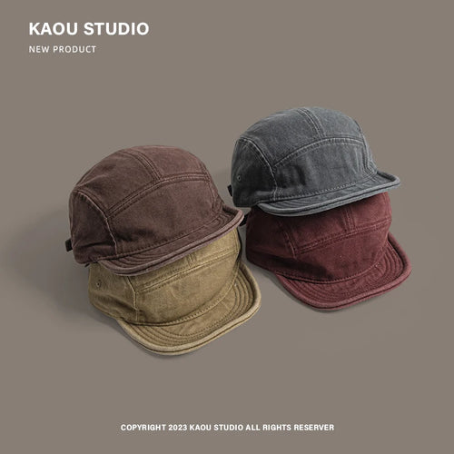 Casquette Bord Souple Rétro Homme – 5 Panneaux Délavée Streetwear SUN N.