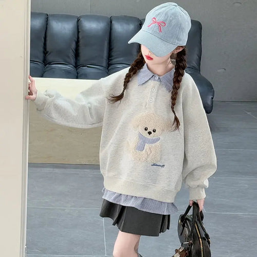 Sweatshirt Filles Hoodie Polo SUN N.