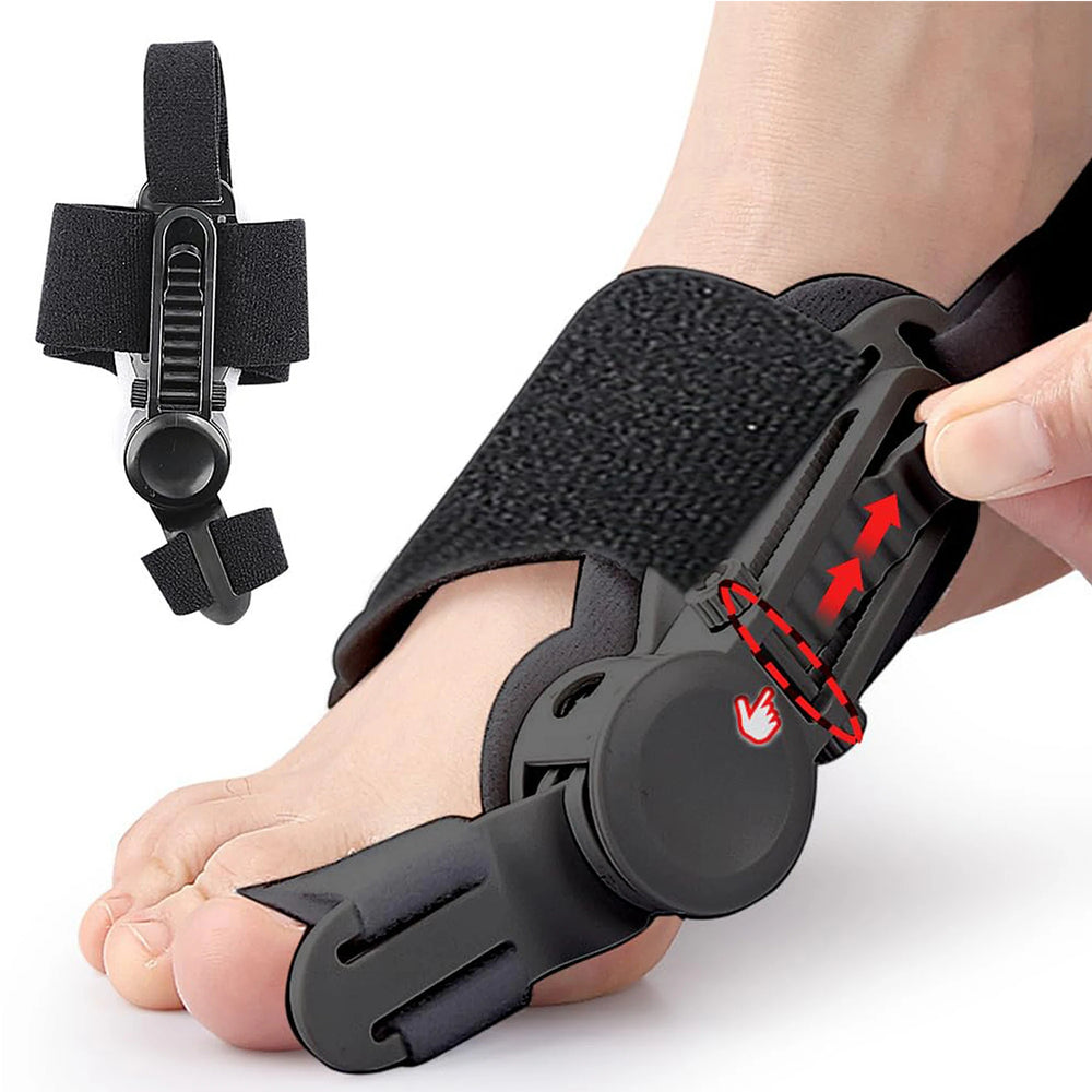 Correcteur d'orteils réglable unisexe, attelles d'hallux Valgus, séparateur d'orteils rotatif, lisseur pour pied gauche et droit SUN N.