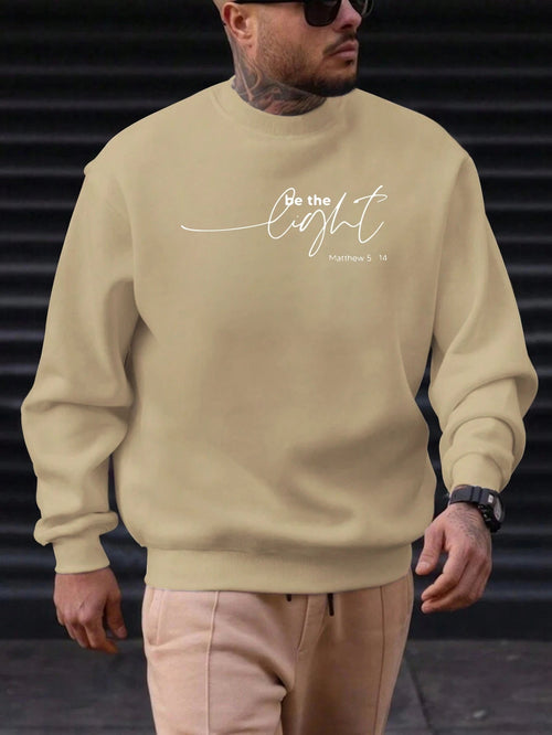 Sweat-shirt Homme "Soyez la Lumière" - Citation Inspirante Matthieu 5:14 SUN N.