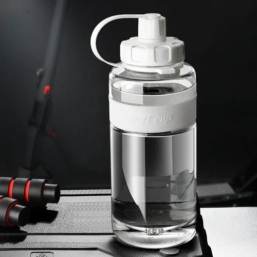 Bouteille d'eau Grande Capacité avec Paille - 2L/1.5L/1L/0.6L Sport Fitness